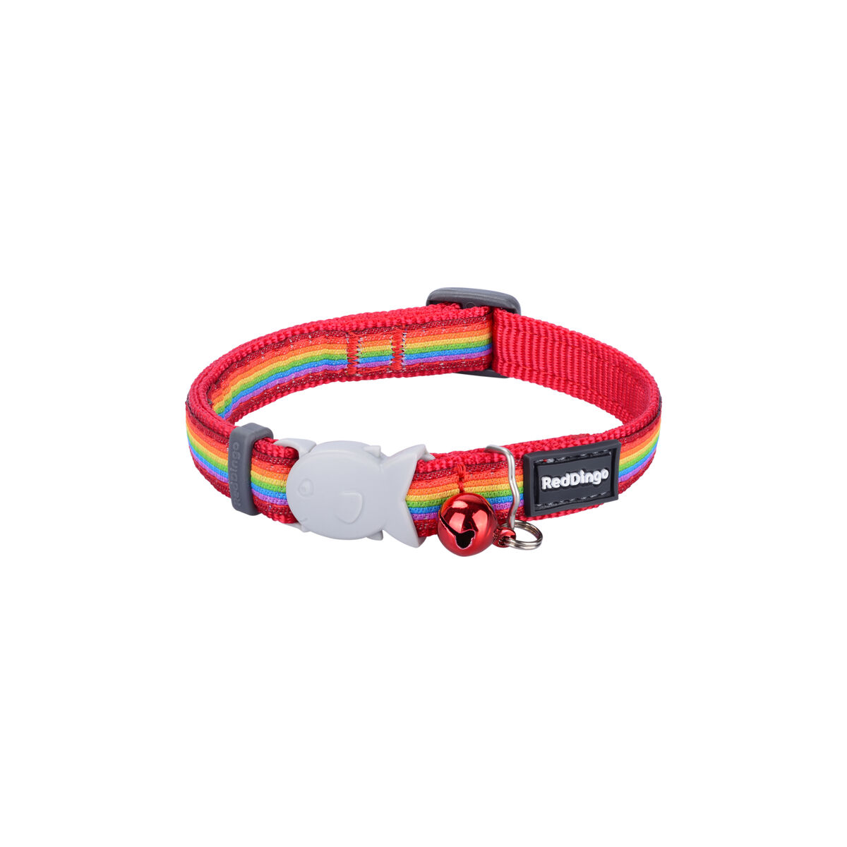 Mačja ogrlica Red Dingo Rainbow 20-32 cm Pisana